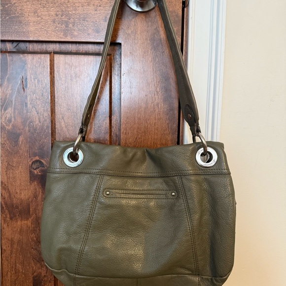 Vintage B. Makowsky Leather Toggle Purse - Picture 3 of 8